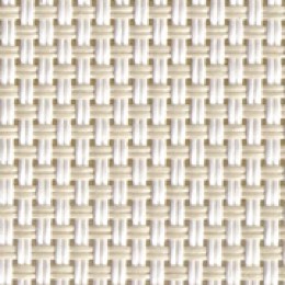 YUMA Omega 1% screen fabric in White/Linen